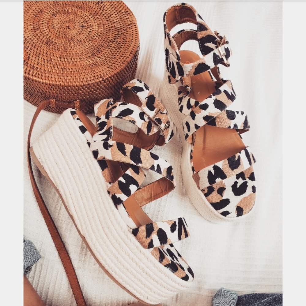 🚨END OF SUMMER SALE//wedge Espadrille - Picture 1 of 4